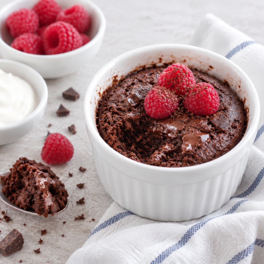 Kdo má rád teplé sladké snídaně hotové do pár minut? 🙋‍♀️

Pokud zároveň patříte mezi milovníky čokolády, rozhodně vyzkoušejte brownie mug cake. 👌 Tenhle čokoládový dortík se připravuje přímo v hrníčku a upečete ho jednoduše v mikrovlnce. Výsledkem je krásně vláčný a intenzivně čokoládový dezert, který se skvěle hodí také jako rychlá snídaně.

Na 1 porci budete potřebovat
- 30 g hladké mouky (např. špaldové, ovesné, ječné)
- 2 lžíce kakaového prášku
- 1 vejce
- 1 lžíce javorového sirupu nebo jiného sladidla
- 1 lžíce mléka (může být i rostlinná alternativa)
- 1 lžička vanilkového extraktu (volitelně)
- ¼ lžičky prášku do pečiva
- 15 g kousků čokolády

Postup
1. V menší misce nebo hrnečku smíchejte pomocí metličky všechny ingredience s výjimkou čokolády.
2. Přidejte kousky čokolády.
3. Upečte v mikrovlnné troubě, cca 90 sekund. Pokud je mug cake po vyndání z mikrovlnky ještě syrový, na pár vteřin ho do ní vraťte. Hotový mug cake obvykle poznáte tak, že se těsto začne odlepovat od stěn hrnečku/misky.

☕ Hotový mug cake podávejte ještě teplý. 

Brownie mug cake chutná skvěle samotný, ještě lepší je ale podle mě v kombinaci s bílým řeckým jogurtem, skyrem nebo tvarohem a čerstvým ovocem. Přidat můžete také pár oříšků nebo lžičku ořechového másla.

#receptyprozivot #sladkasnidane #mugcake #milujucokoladu #jimezdrave