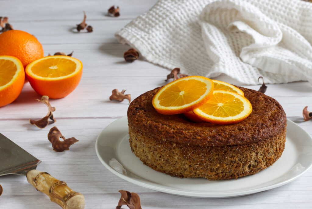 Pomerančovo-kokosový dort