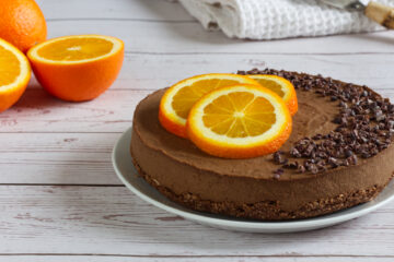 Raw čokoládovo-pomerančový dort (raw, vegan, paleo)